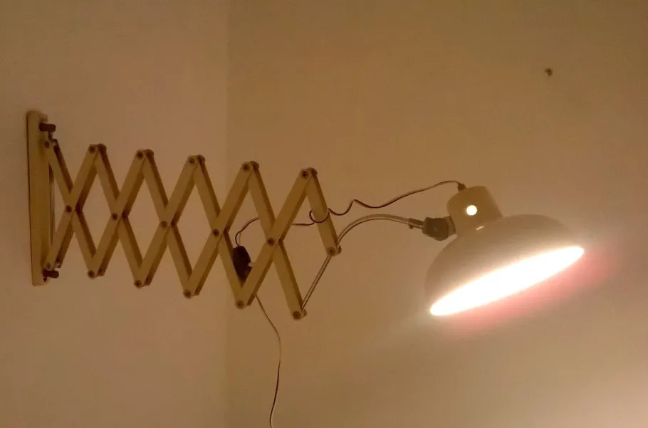 New Pamono Italian Scissor Wall Lamp, 1940s