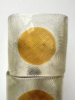 Discount Pamono Italian Sconces in Murano Glass from Mazzega, 1970s, Set of 2