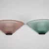 Hot Pamono Italian Sconces in Thick Pink and Green Murano Glass by De Majo, 1980s, Set of 2