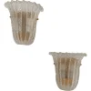 Hot Pamono Italian Shield Sconces in Murano Graniglia Glass, 1980s