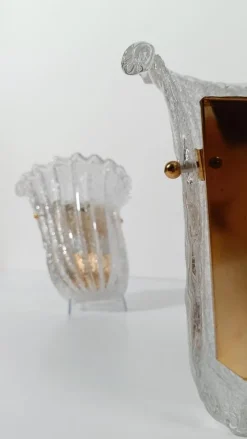 Hot Pamono Italian Shield Sconces in Murano Graniglia Glass, 1980s