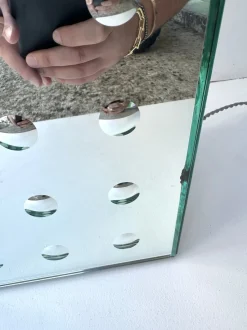 Best Pamono Italian Silver Optical Murano Glass Lamps by Roberto Giulio Rida, 2010s, Set of 2