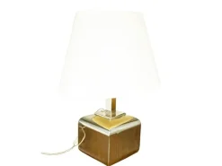 Pamono Italian Silver Plated Metal Lamp by Nella Longari, 1970s