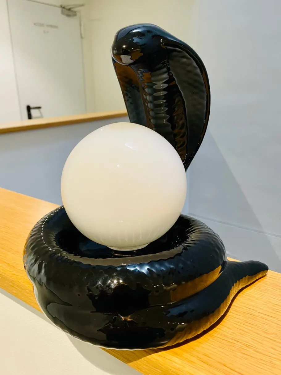 Sale Pamono Italian Snake Cobra Lamp by Avobin, 1970s