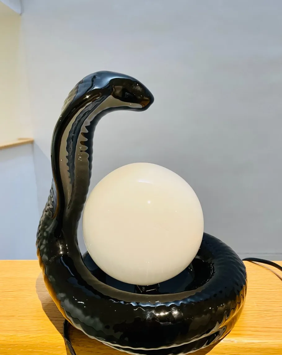 Sale Pamono Italian Snake Cobra Lamp by Avobin, 1970s