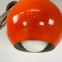 Discount Pamono Italian Space Age Adjustable Floor Lamp in Metal and Orange Metal, 1970s