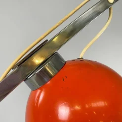 Discount Pamono Italian Space Age Adjustable Floor Lamp in Metal and Orange Metal, 1970s