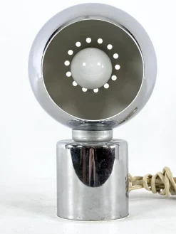 New Pamono Italian Space Age Chrome Table Lamp by Reggiani, 1970s