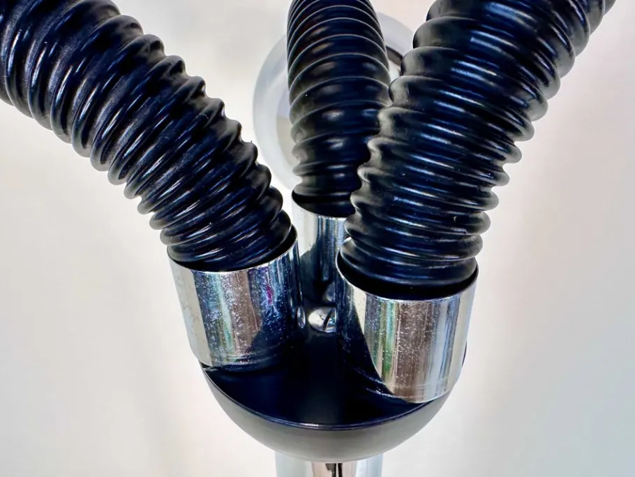 Online Pamono Italian Space Age Chromed 3-Light Floor Lamp with Adjustable Arms, 1960s