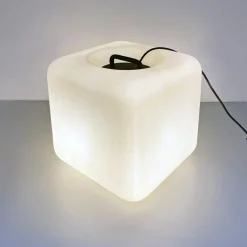 Sale Pamono Italian Space Age Cubic Opaline Glass Lamp by Giorgio De Ferrari for VeArt, 1970s