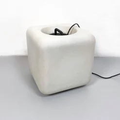 Sale Pamono Italian Space Age Cubic Opaline Glass Lamp by Giorgio De Ferrari for VeArt, 1970s