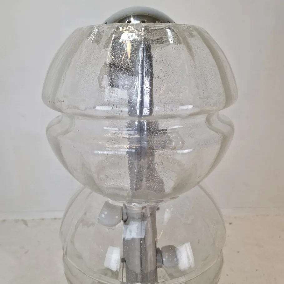 Best Pamono Italian Space Age Glass Floor Lamp, 1980s