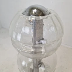 Best Pamono Italian Space Age Glass Floor Lamp, 1980s