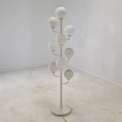 Clearance Pamono Italian Space Age Glass Floor Lamp from Kaiser Idell / Kaiser Leuchten, 1980s