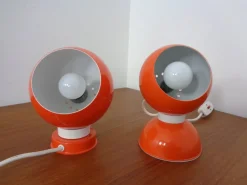 Best Pamono Italian Space Age Metal Internal Magnet Table Lamps by Reggiani, 1960s, Set of 2
