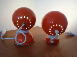 Best Pamono Italian Space Age Metal Internal Magnet Table Lamps by Reggiani, 1960s, Set of 2
