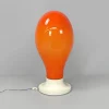 Online Pamono Italian Space Age Round Base Orange Glass Table Lamp, 1960s