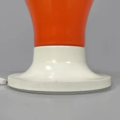 Online Pamono Italian Space Age Round Base Orange Glass Table Lamp, 1960s