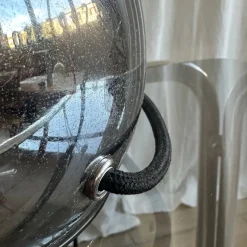 Sale Pamono Italian Space Age Spherical Chrome Table Lamp, 1970s