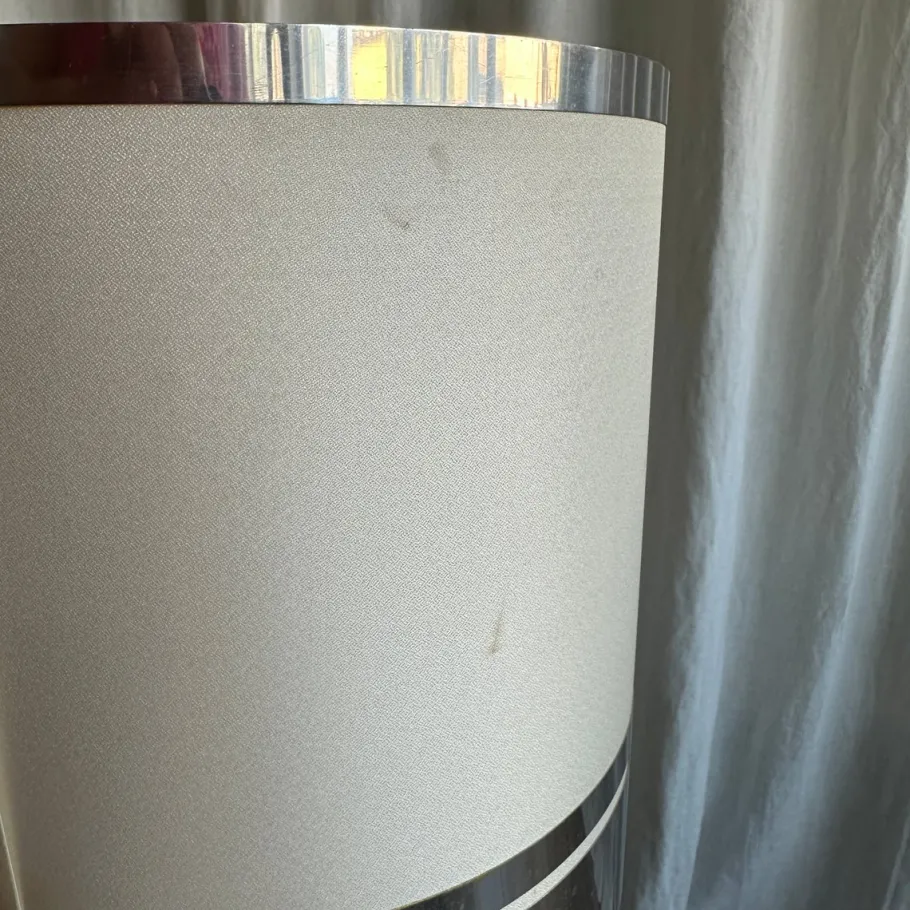 Sale Pamono Italian Space Age Spherical Chrome Table Lamp, 1970s