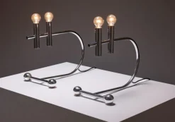 Clearance Pamono Italian Space Age Table Lamps, 1970s, Set of 2