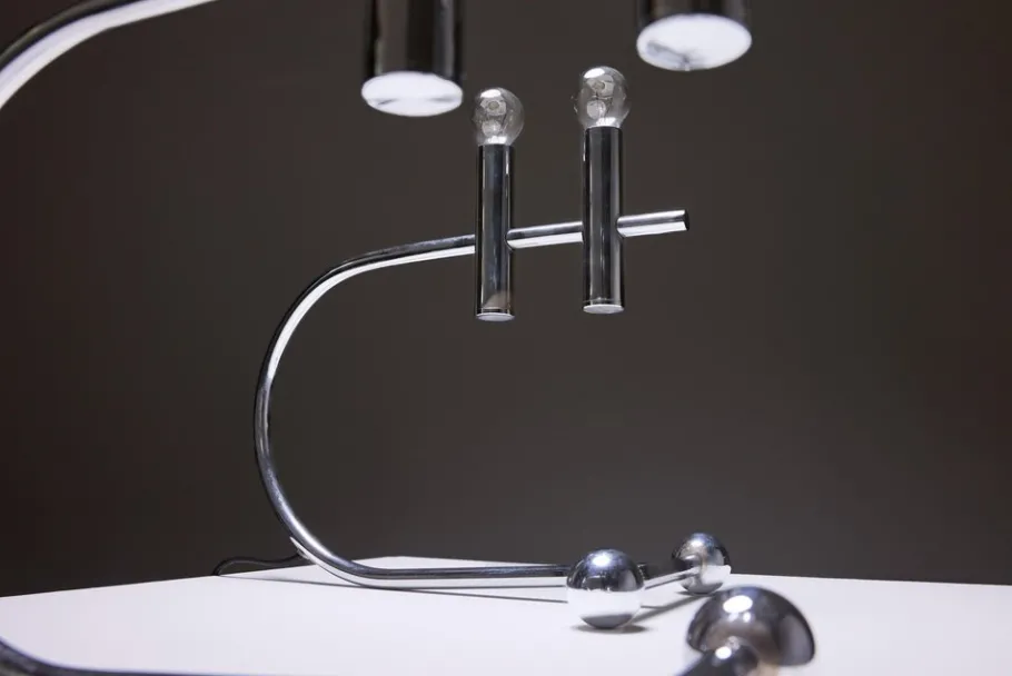 Clearance Pamono Italian Space Age Table Lamps, 1970s, Set of 2