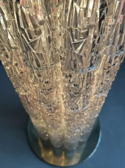 Discount Pamono Italian Space Age Tronchi Brass Plated and Acrylic Floor Lamp by J.T. Kalmar, 1960s