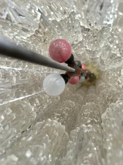 Discount Pamono Italian Space Age Tronchi Brass Plated and Acrylic Floor Lamp by J.T. Kalmar, 1960s