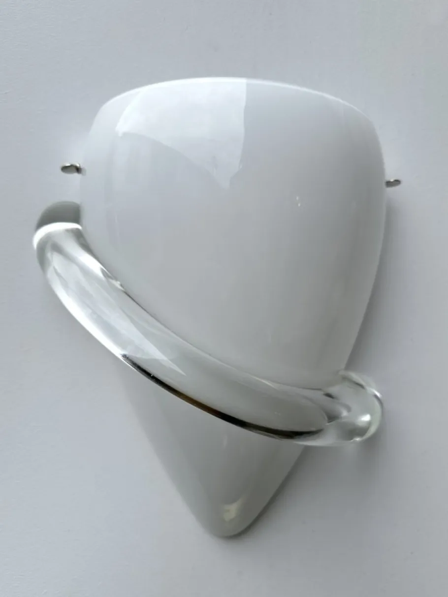 Best Pamono Italian Swan Sconces Murano Glass by Tina Aufiero for Venini, 1995, Set of 2