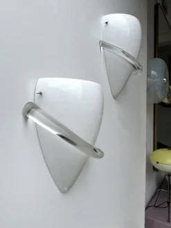 Best Pamono Italian Swan Sconces Murano Glass by Tina Aufiero for Venini, 1995, Set of 2