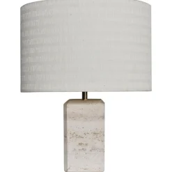 Outlet Pamono Italian Table Lamp in Travertine Marble, 1970s