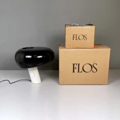 Best Pamono Italian Table Lamp Snoopy attributed to Achille and Pier Giacomo Castiglioni for Flos