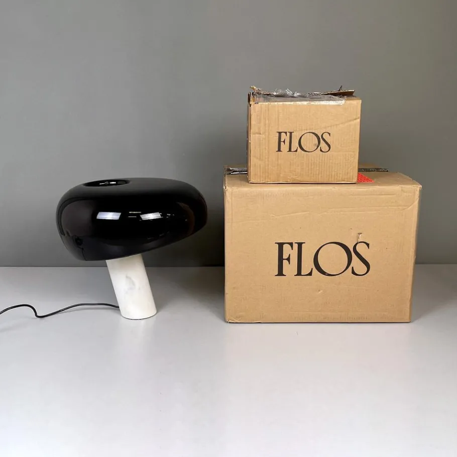 Best Pamono Italian Table Lamp Snoopy attributed to Achille and Pier Giacomo Castiglioni for Flos