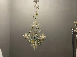 Discount Pamono Italian Tole Flower Chandelier, 1960s