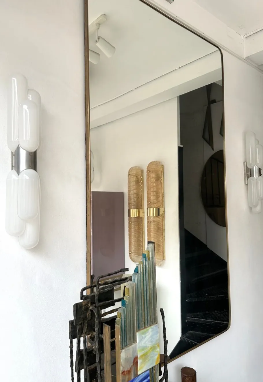 Online Pamono Italian Torpedo Murano Glass Sconce attributed to Mazzega, 1970s