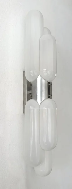 Online Pamono Italian Torpedo Murano Glass Sconce attributed to Mazzega, 1970s