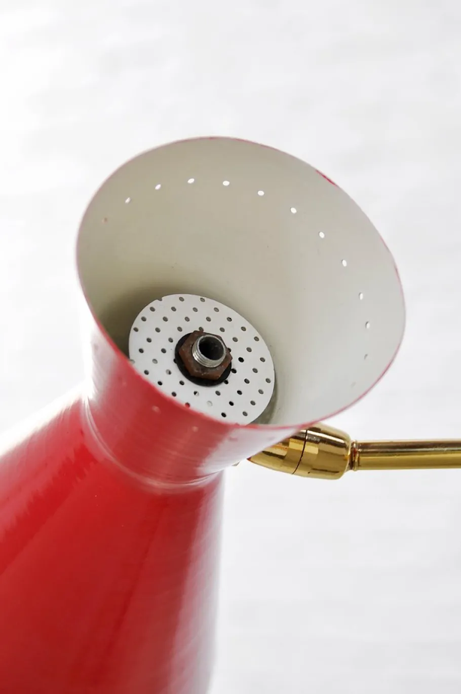 New Pamono Italian Tricolor Counterweight Diabolo Floor Lamp, 1950