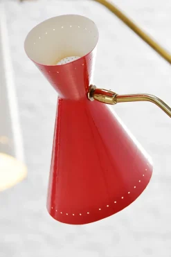 New Pamono Italian Tricolor Counterweight Diabolo Floor Lamp, 1950