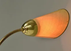 New Pamono Italian Triennale Floor Lamp in Brass from Arredoluce, 1950