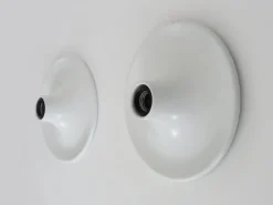 New Pamono Italian Ufo Disc Wall Sconces from Targetti, 1970s, Set of 2