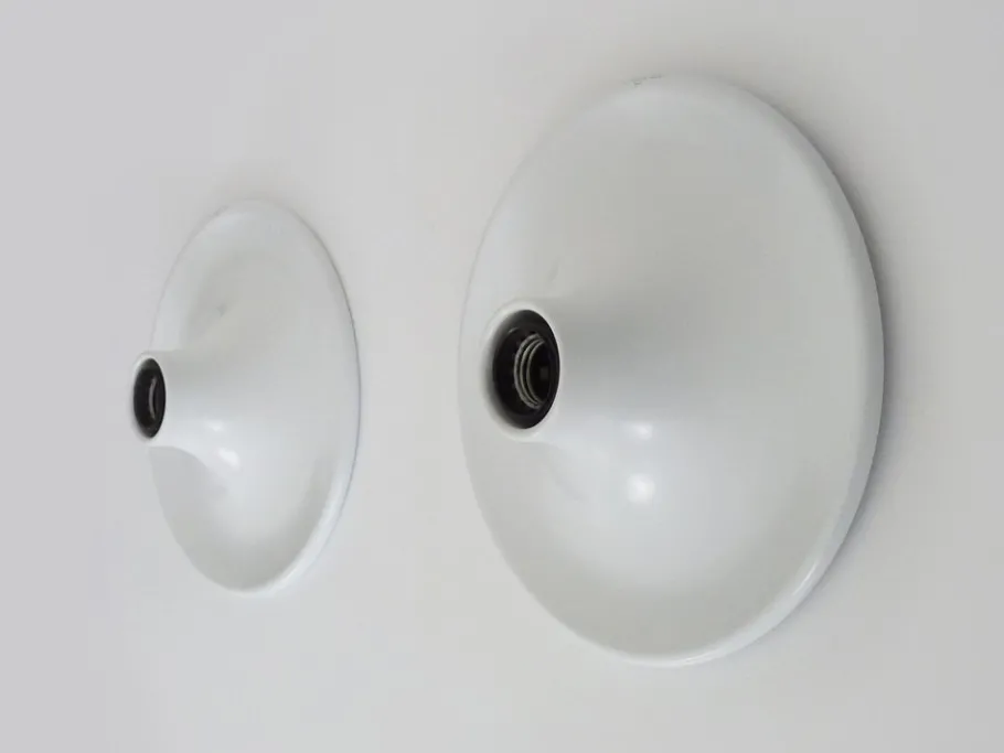 New Pamono Italian Ufo Disc Wall Sconces from Targetti, 1970s, Set of 2