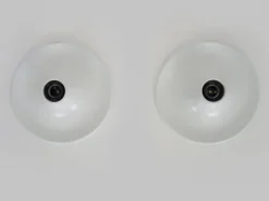 New Pamono Italian Ufo Disc Wall Sconces from Targetti, 1970s, Set of 2