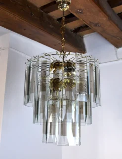 Hot Pamono Italian Veca Chandelier with 3 Levels, 1970s