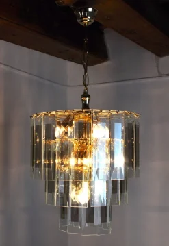 Hot Pamono Italian Veca Chandelier with 3 Levels, 1970s