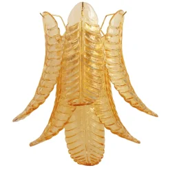 Online Pamono Italian Wall Sconce in Amber Murano Glass, 1990s