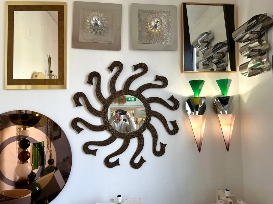 Best Pamono Italian Wassily Sconces attributed to Tihani and Mancini for Foscarini, 1980s, Set of 2