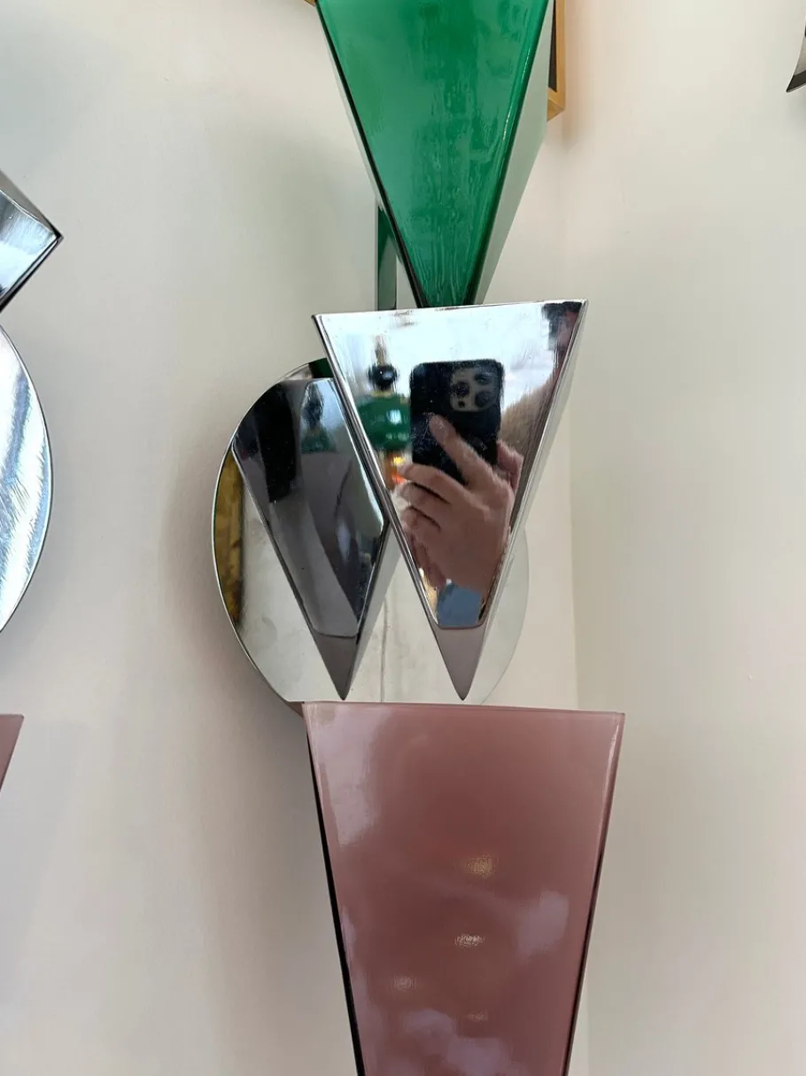 Best Pamono Italian Wassily Sconces attributed to Tihani and Mancini for Foscarini, 1980s, Set of 2