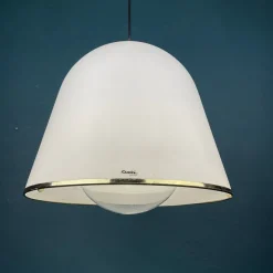 Clearance Pamono Italian White Kuala Pendant Lamp by Franco Bresciani for Guzzini Italy, 1970s