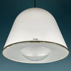 Clearance Pamono Italian White Kuala Pendant Lamp by Franco Bresciani for Guzzini Italy, 1970s