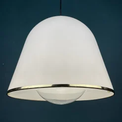 Clearance Pamono Italian White Kuala Pendant Lamp by Franco Bresciani for Guzzini Italy, 1970s
